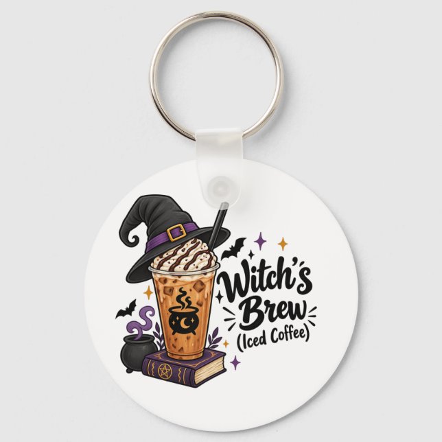 Witch's Brew (Iced Coffee) Keychain (Front)