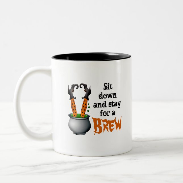 Witch's brew Two-Tone coffee mug (Left)