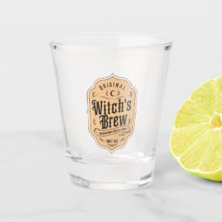 Witch's Brew Vintage Halloween Shot Glass