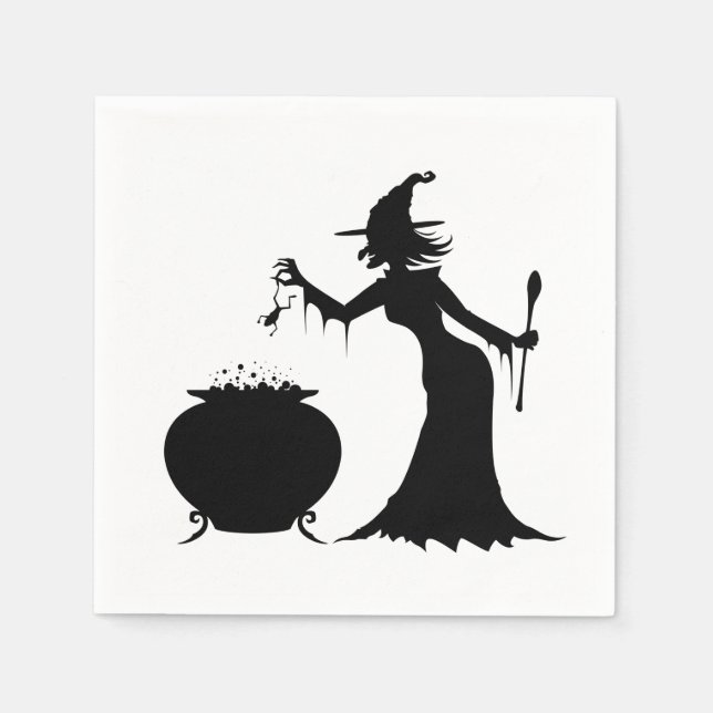 Witch's Cauldron Napkin (Front)