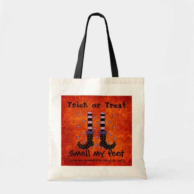 Witch's Feet Trick or Treat Bag (Front)