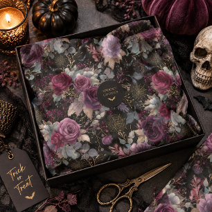 Witch's Garden Halloween Floral Tissue Paper