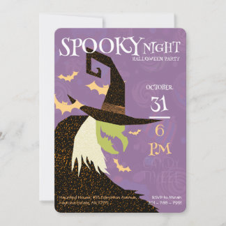 Witch's Halloween Invitation