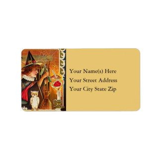 Witch's Halloween Love Potion Address Label