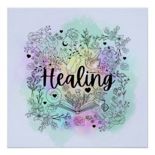 Witch's Healing Touch: Enchanting Design Poster