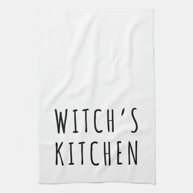 Witch's Kitchen White Towel (Vertical)