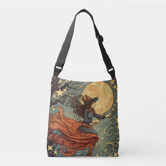 Witch's Midnight Flight Crossbody Bag (Front)