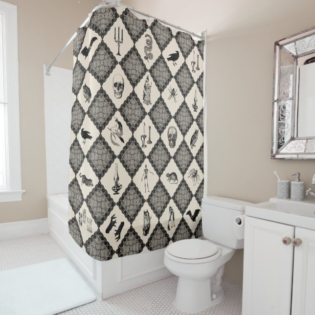Witch's Patchwork Quilt Wiccan Sherpa Blanket (In Situ)