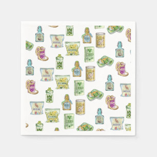 Witch's potion pattern double double  napkin