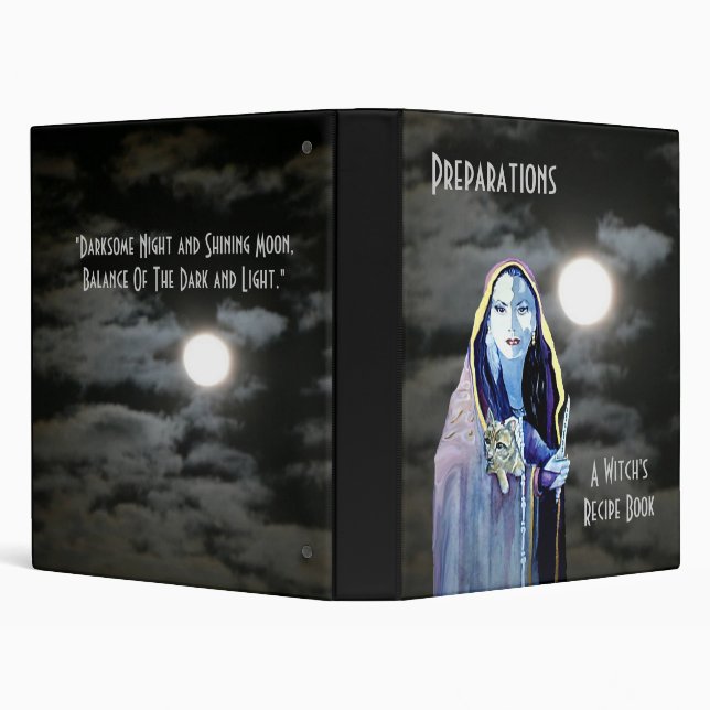 Witch's Recipe Book Binder (Background)