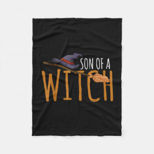 Witch's son halloween hat  fleece blanket