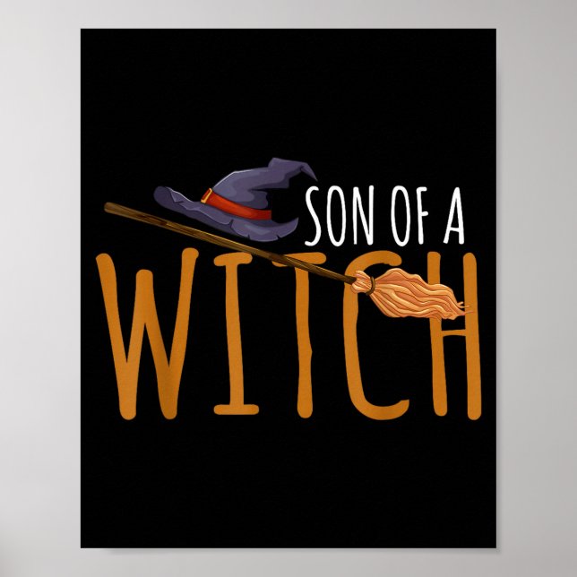 Witch's son halloween hat  poster (Front)