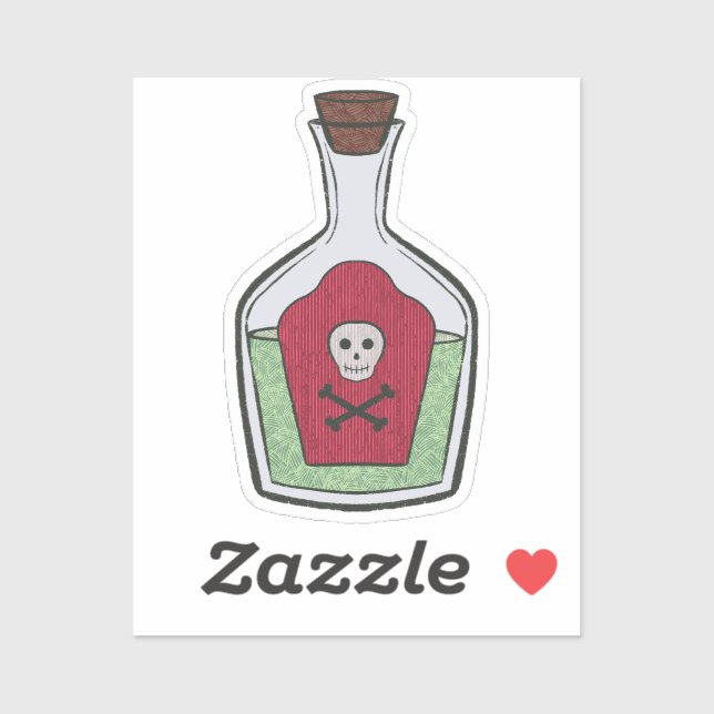 Witch's Tonic Custom-Cut Vinyl Sticker (Sheet)