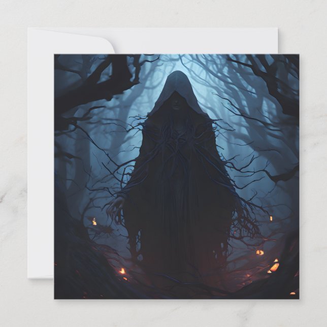 Witchwood Halloween Holiday Card (Front)