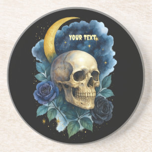 Witchy Aesthetic Gothic Floral Halloween Creepy  Coaster
