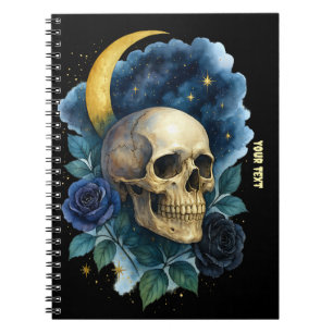 Witchy Aesthetic Gothic Floral Halloween Creepy  Notebook