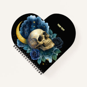 Witchy Aesthetic Gothic Floral Halloween Creepy  Notebook