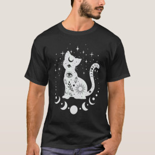 Witchy Boho Cat, Astrology Cat, Tarot, Spiritual C T-Shirt