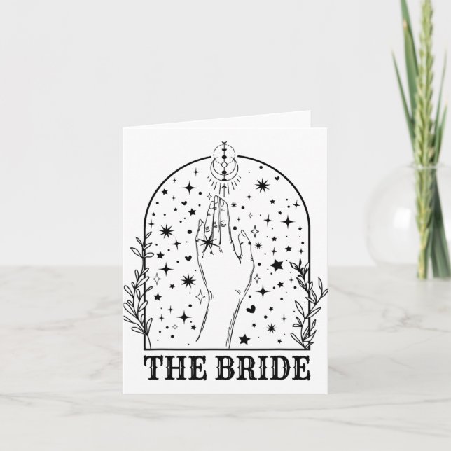 Witchy Bride Coven Matching Gothic Bachelorette Pa Card (Front)