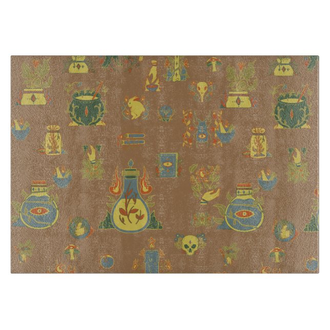 Witchy Business Vintage Art Cutting Board (Front)