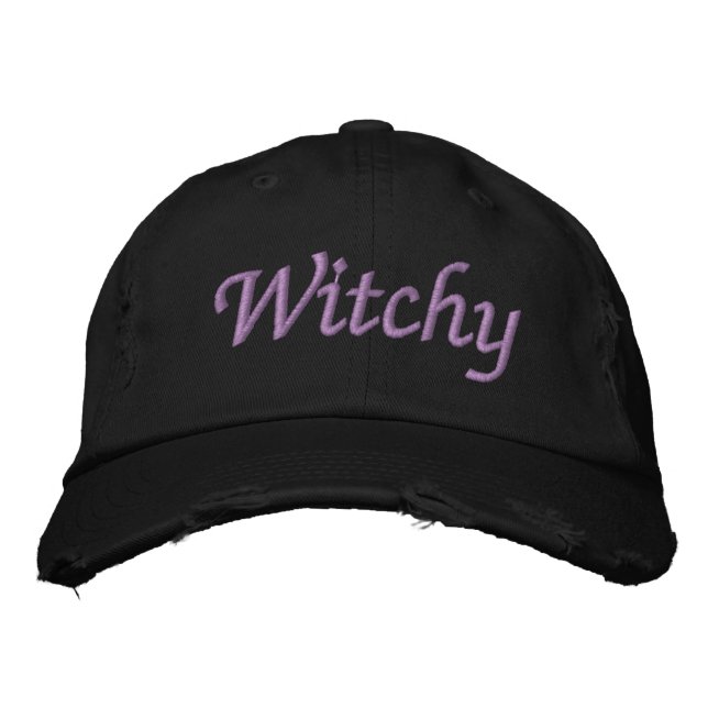 Witchy by SRF Embroidered Hat (Front)