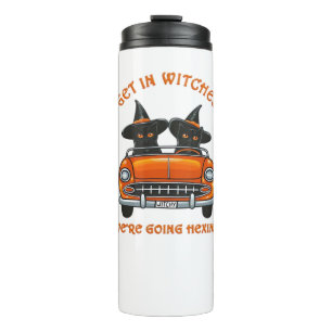 Witchy Cats Going Hexing Oversized T-Shirt Thermal Tumbler