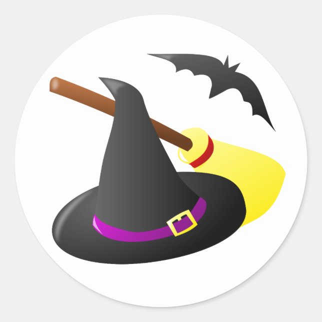 Witchy Classic Round Sticker (Front)