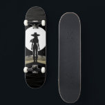 Witchy Cowgirl Moonlit Western Feminine Power Skateboard<br><div class="desc">Bold, mysterious, and unapologetically powerful—this witchy cowgirl skateboard deck embodies fearless feminine energy. A striking silhouette stands against a glowing full moon, grounded by art deco-inspired lines and subtle motion accents. Designed for women who carve their own path, this board blends western grit with mystical confidence. Part of the MUD...</div>
