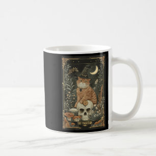 Witchy Cute Cat Tarot Card Gothic Cottagecore Mush Coffee Mug