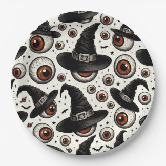 Witchy Eyes Paper Plate