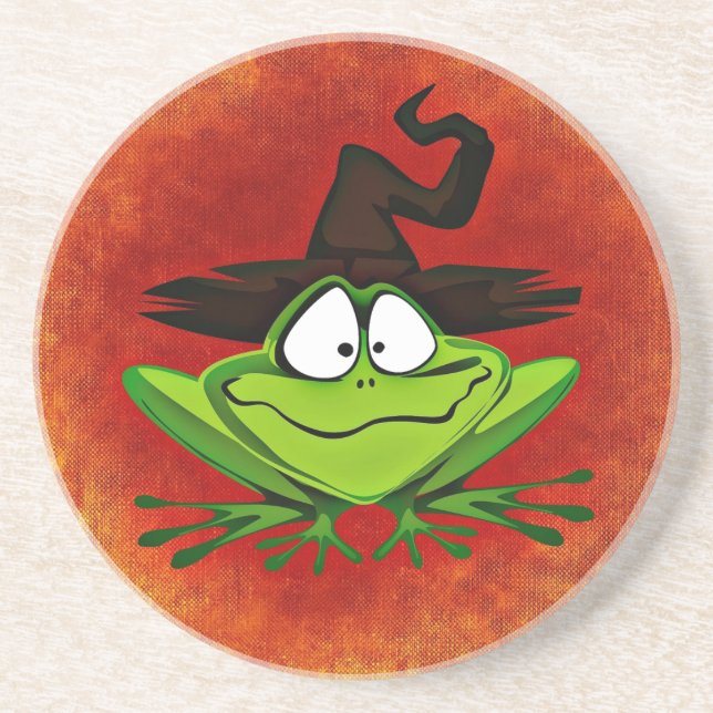 Witchy Frog Coaster (Front)