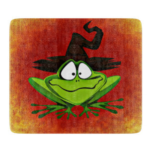 Witchy Frog Cutting Board