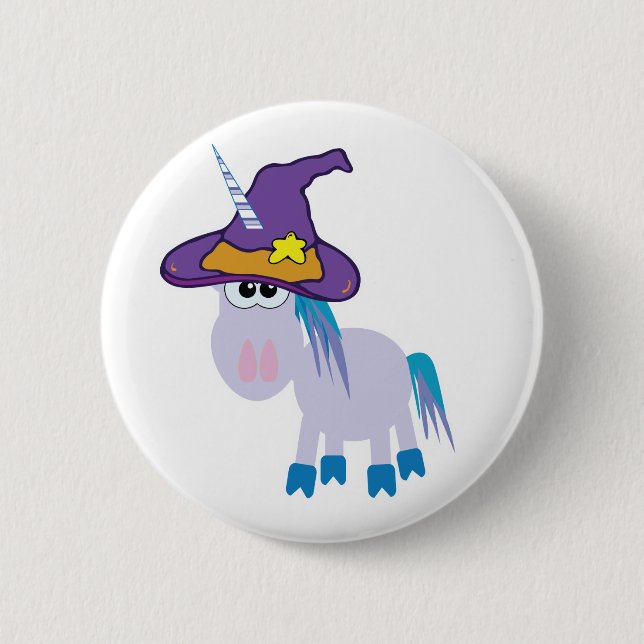 witchy goofkins unicorn 2 inch round button (Front)
