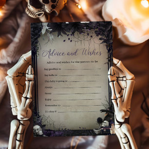 Witchy Gothic Halloween Advice and Wishes Game