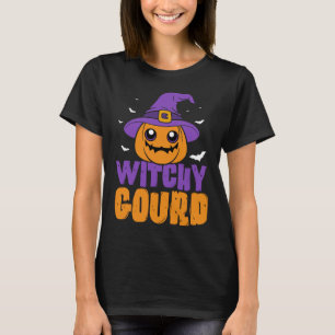 Witchy Gourd Halloween Pumpkin T-Shirt