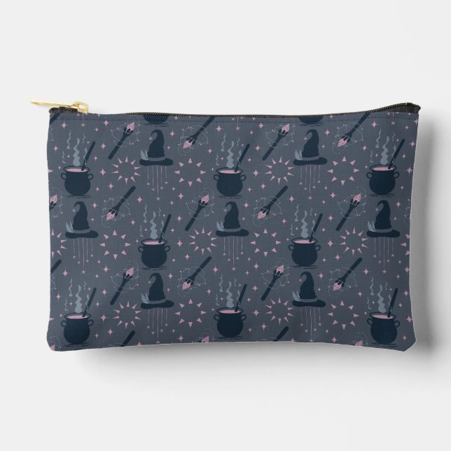 Witchy Halloween Caldron Magic Accessory Pouch (Front)