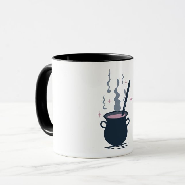 Witchy Halloween Caldron Magic Mug (Front Left)