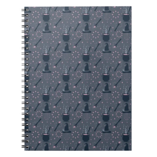 Witchy Halloween Caldron Magic Notebook (Front)