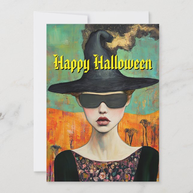Witchy Halloween Card (Front)