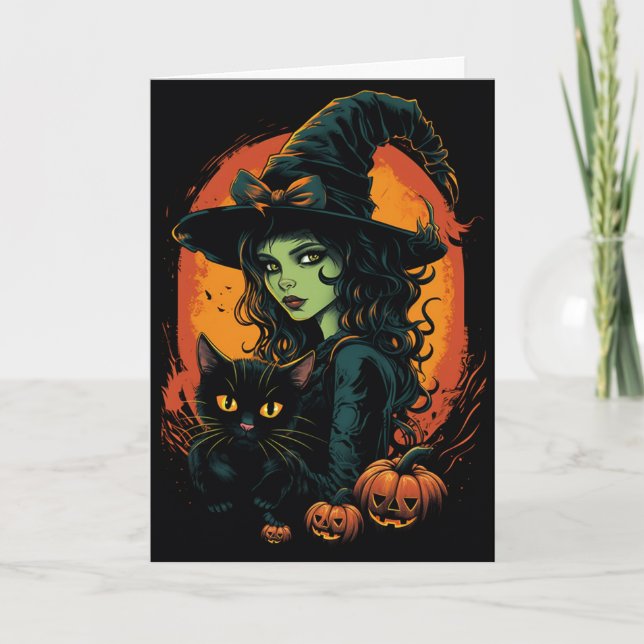 Witchy Halloween Card (Front)