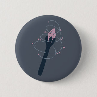 Witchy Halloween Magic Wand 2 Inch Round Button