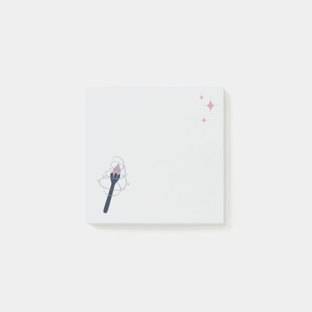 Witchy Halloween Magic Wand and Twinkle Stars Post-it Notes (Front)