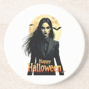Witchy Halloween Night Coaster