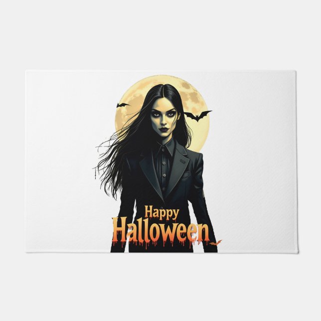 Witchy Halloween Night Doormat (Front)