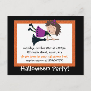 Witchy Halloween Party Invitation