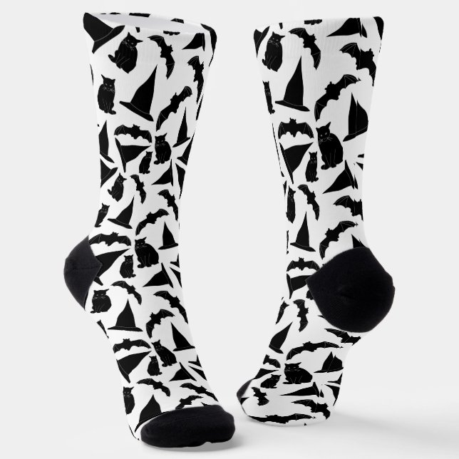 Witchy Halloween Socks (Angled)