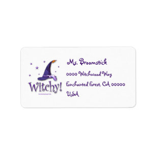 Witchy Hat Label