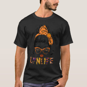 Witchy Licensed Practical Nurse Halloween Messy Bu T-Shirt