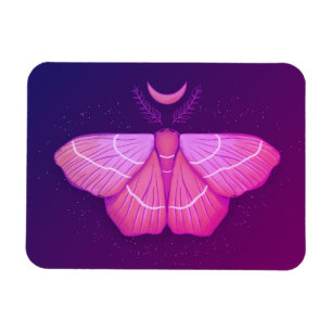 Witchy Moth Butterfly Purple Magical Insect Magnet