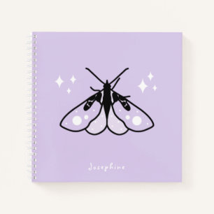 Witchy Moth Personalized Notebook